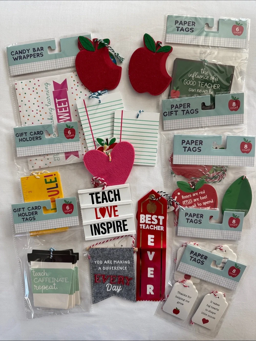 NWT Teacher Gift Tag Bundle - Appreciation / Back to School Gifts